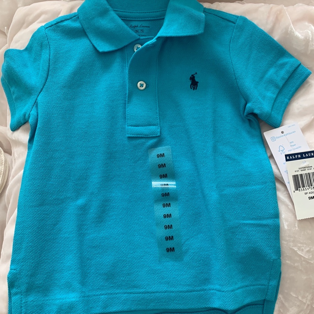 Polo Ralph Lauren gold shirt blue